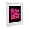 Stupell Industries Pink Pony Club Neon Framed Print Under Glass, design by Grotto Studios